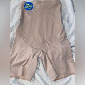 Slimshaper By Miracle Brands High Waist Thigh Slimmer Size L Msrp $30